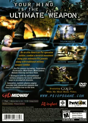 Psi-Ops - The Mindgate Conspiracy box cover back